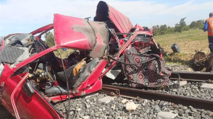 Train crashes into minibus in Egypt, killing eight and injuring 12