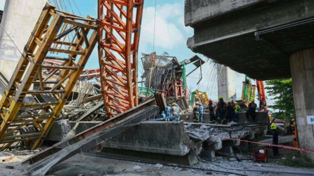 5 dead, 27 injured in bridge construction accident in Thailand