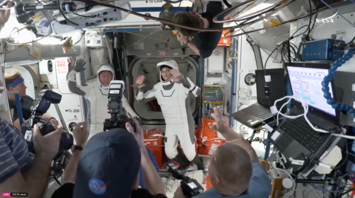 NASA astronauts head home on SpaceX capsule after drawn-out space station stay