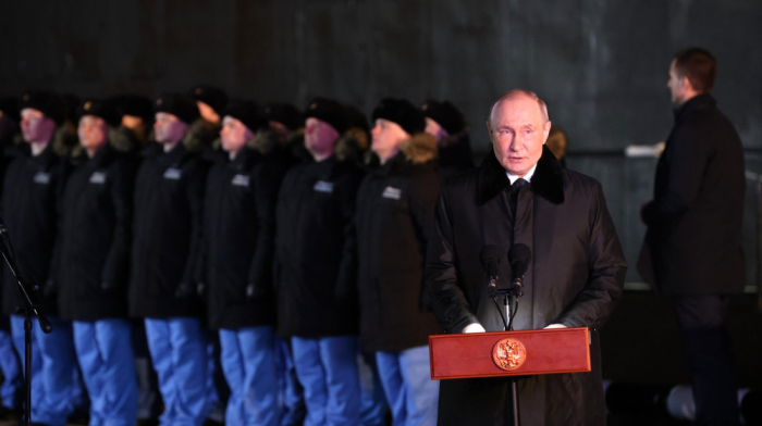 Russian President Putin launches nuclear-powered submarine