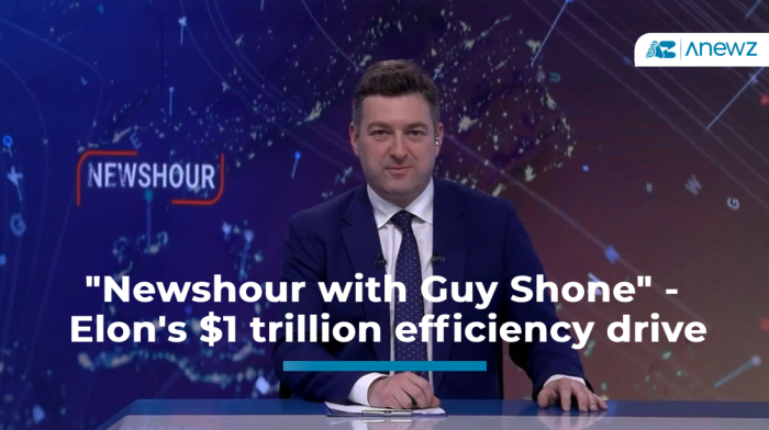 "Newshour with Guy Shone" - Elon's $1 trillion efficiency drive