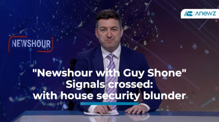 "Newshour with Guy Shone" - Signals crossed: with house security blunder