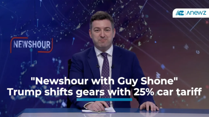 "Newshour with Guy Shone" - Trump shifts gears with 25% car tariff