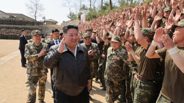 North Korea leader Kim Jong Un inspects special operations training base