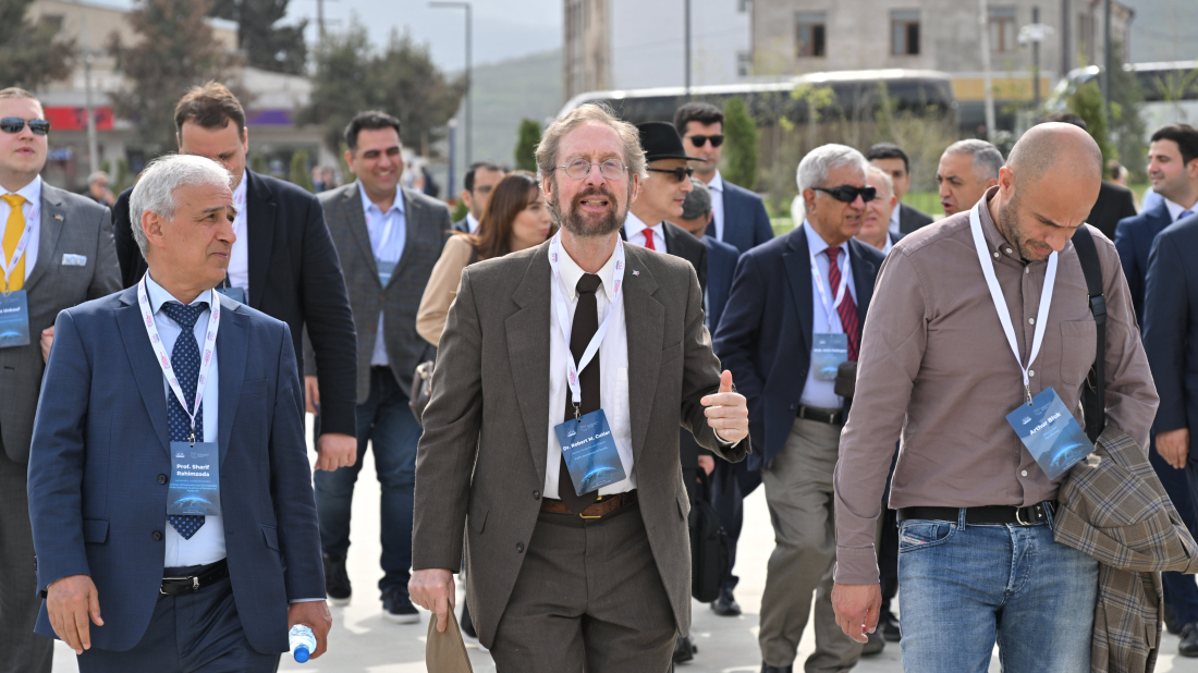 Participants of 7th ADA University Policy Forum arrive in Khankendi