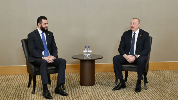 President Ilham Aliyev Meets Syrian Interim President Ahmed al-Sharaa in Antalya