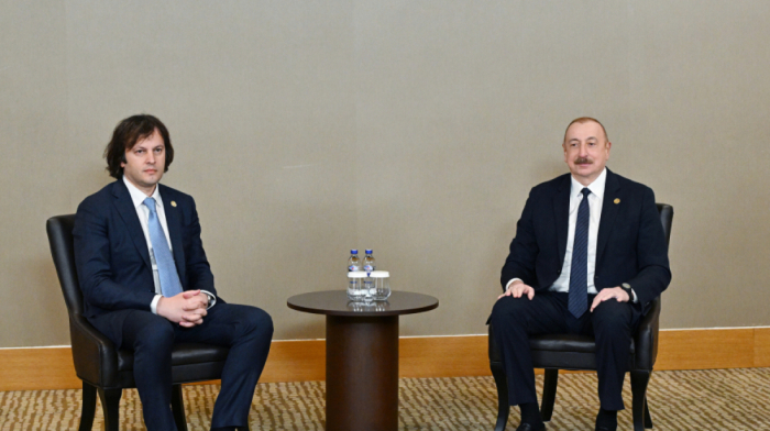 Azerbaijani President Ilham Aliyev Meets with Georgian Prime Minister Irakli Kobakhidze in Antalya