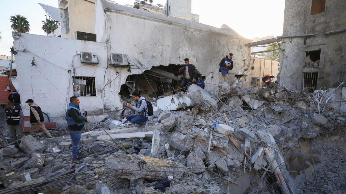 Israeli strike damages Gaza City hospital