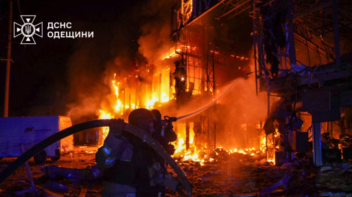 Drone attack injures 8 people in Odesa, Ukrainian officials say