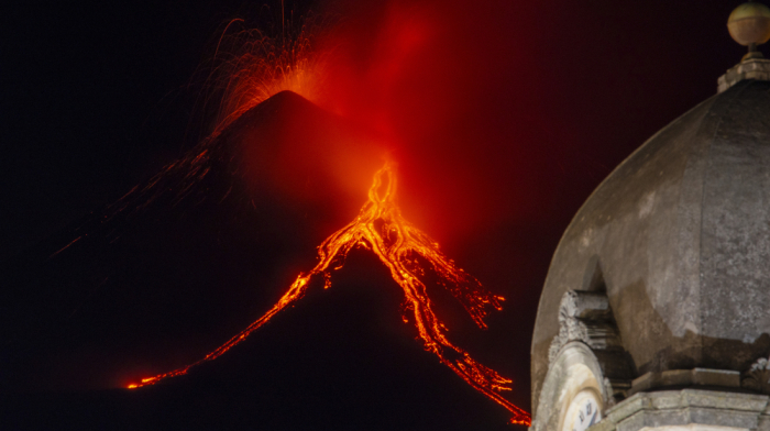 Mount Etna erupts again, spewing ash and lava