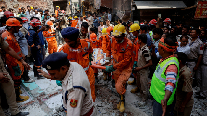At least 11 dead after building collapse in New Delhi