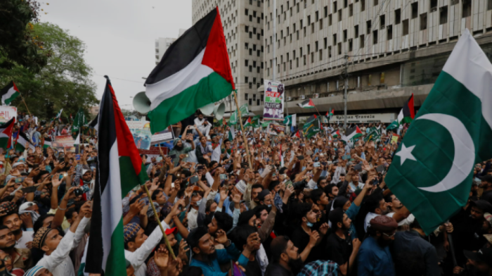 Pakistanis rally in support of Palestinians in Gaza
