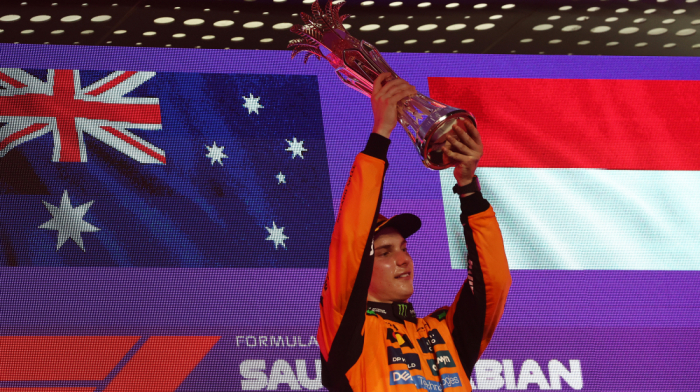 Piastri wins Saudi GP to take F1 lead