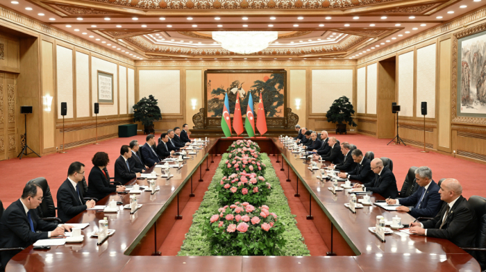 President Aliyev holds expanded meeting with President Xi in Beijing