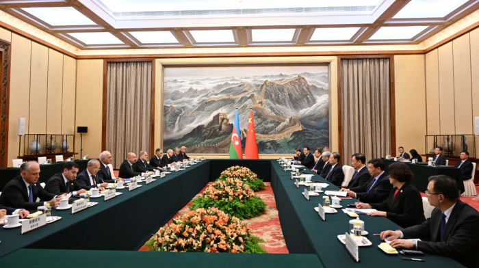 President Ilham Aliyev meets Chairman of China's National People's Congress Standing Committee