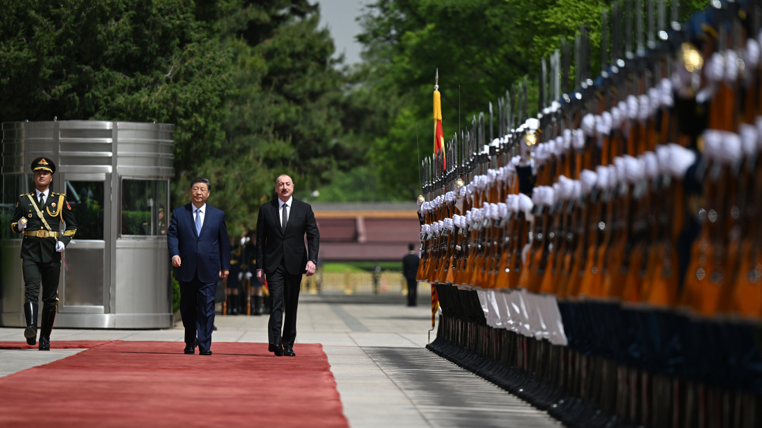 China hosts official welcome for Azerbaijan’s President Ilham Aliyev in Beijing