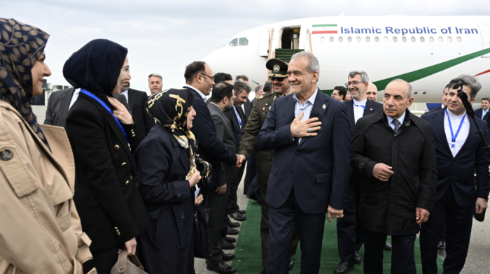 President of the Islamic Republic of Iran Masoud Pezeshkian arrives in Azerbaijan for official visit
