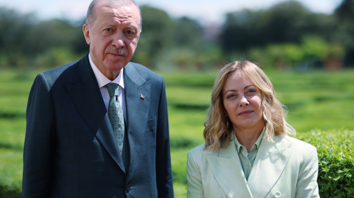 President Erdoğan meets Italian Prime Minister Meloni in Rome