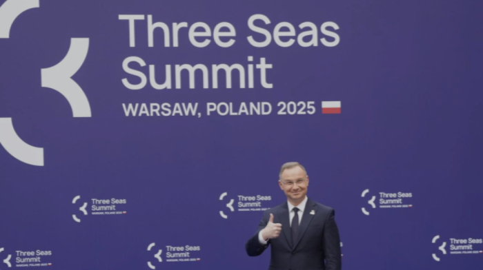 Leaders give press conference after Three Seas summit
