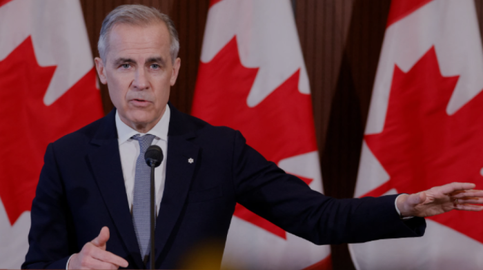 Canadian PM Mark Carney arrives at the Prime Minister’s Office