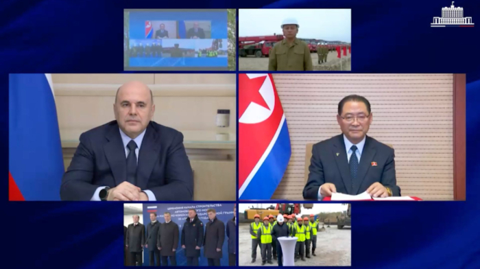 Russia and North Korea start construction of road bridge