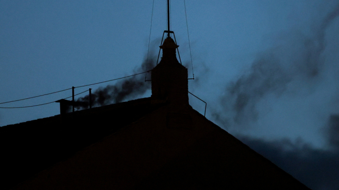 Black smoke rises from Sistine Chapel, signaling no pope elected in first ballot