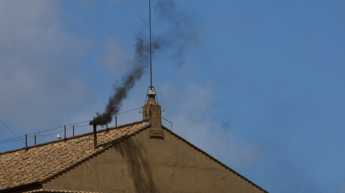 Black smoke from Sistine Chapel signals no new pope yet