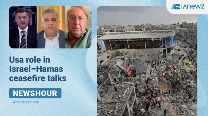 Newshour with Guy Shone - Hamas to free last US hostage ahead of Trump visit