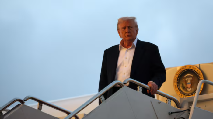 U.S. President Donald Trump arrives in Abu Dhabi