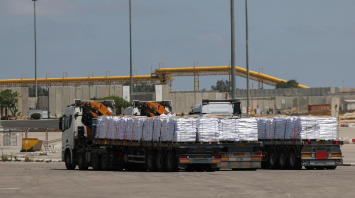 First aid trucks reach Gaza as global pressure intensifies