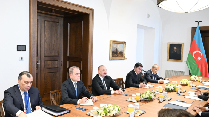 President of Azerbaijan Ilham Aliyev held expanded meeting with Prime Minister of Hungary in Budapest