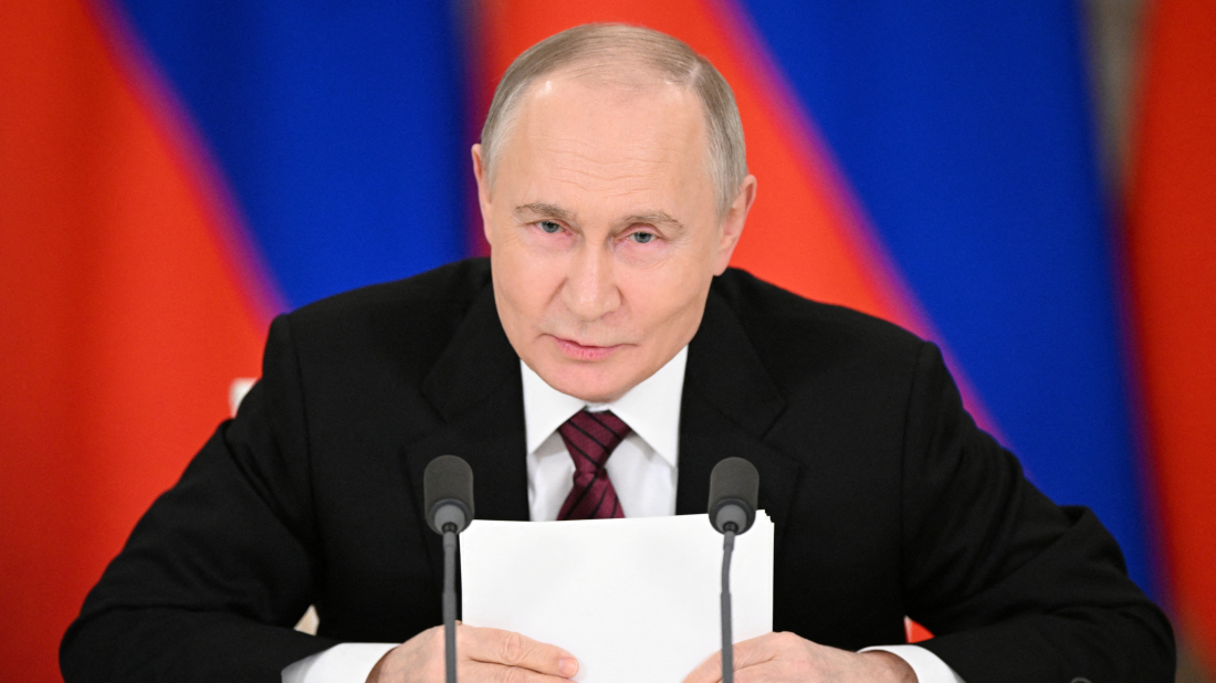 Putin’s first visit to Kursk since Russian forces pushed out Ukrainian troops