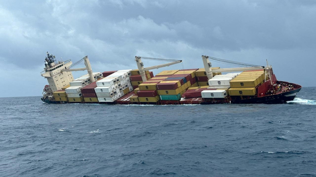 Kerala declares emergency as cargo ship sinks off Kochi coast
