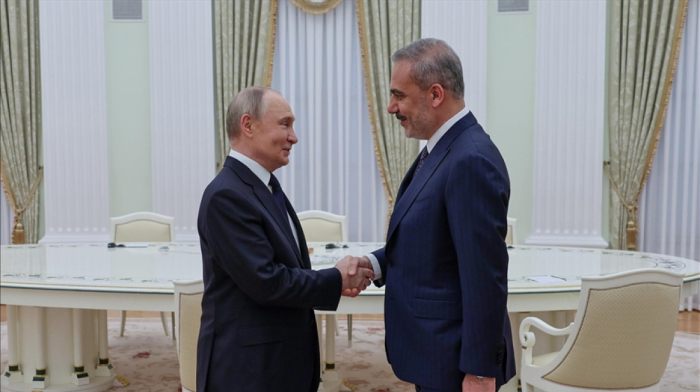 Putin meets Türkiye's foreign minister in Moscow