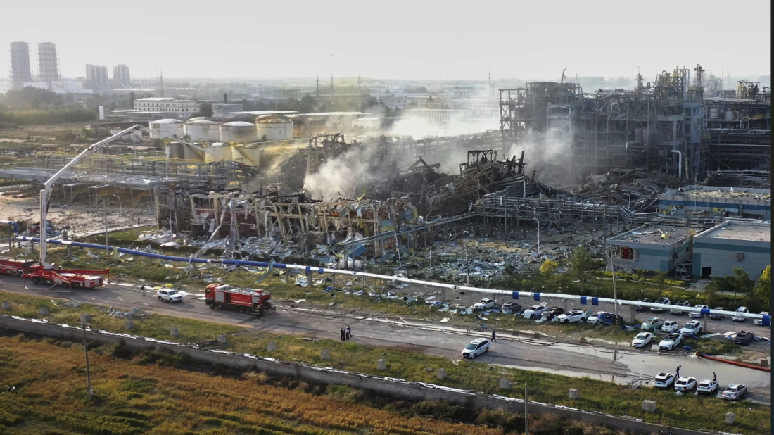 Explosion at China chemical plant kills 5, leaves 6 missing