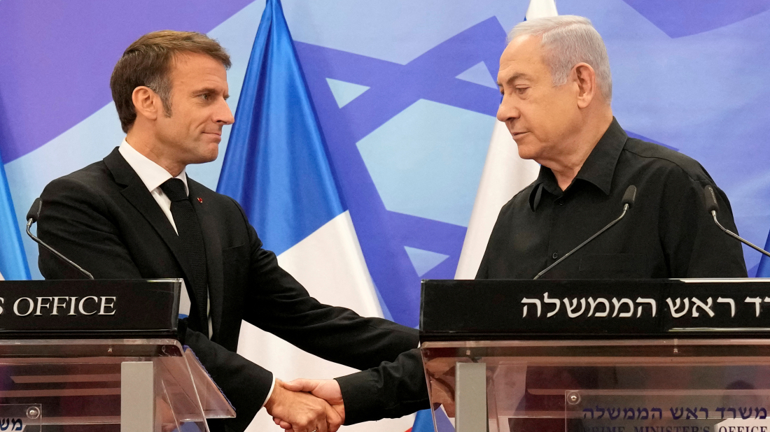 Macron calls for the recognition of a Palestinian state