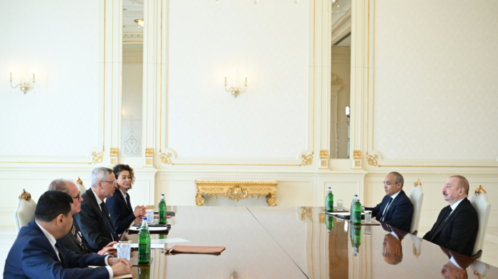 President Ilham Aliyev meets German business leader Michael Harms to boost economic ties