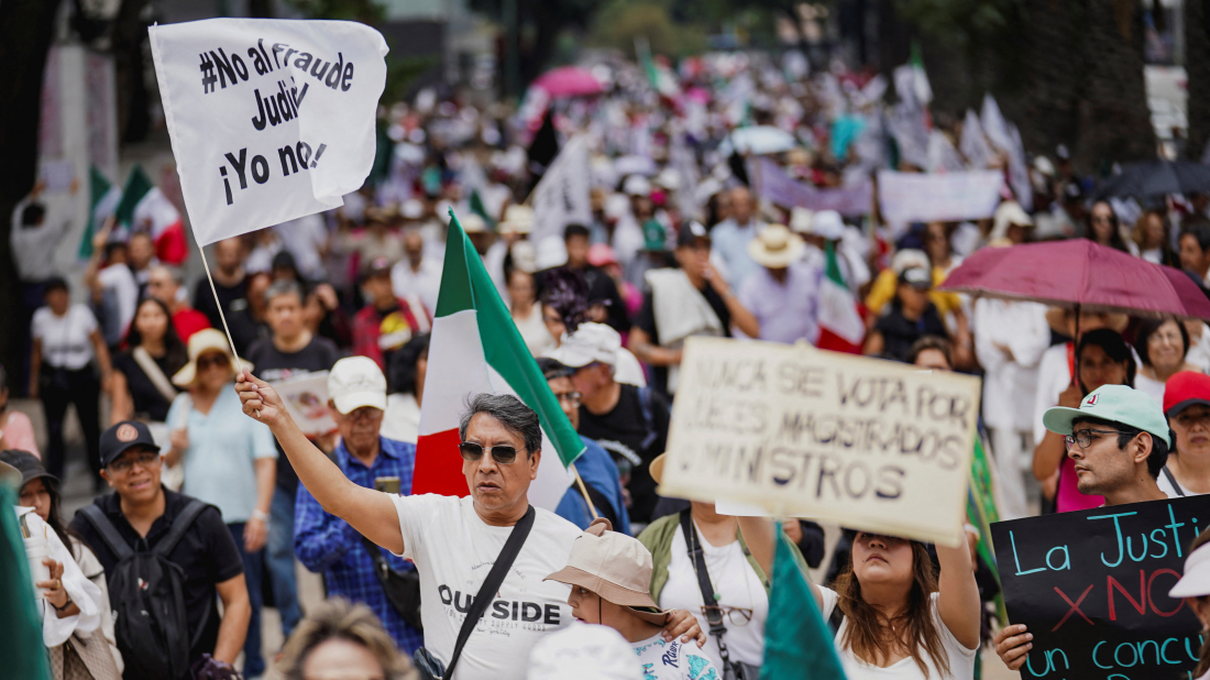Protests erupt as Mexico holds first national judicial elections