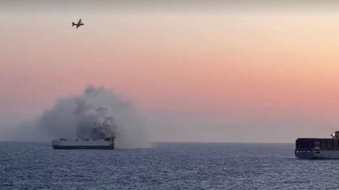 Cargo ship with 3,000 vehicles, including EVs, abandoned off Alaska after fire breaks out