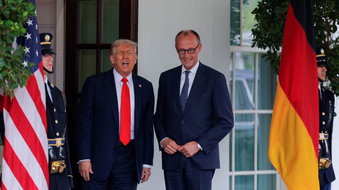 Trump, Germany's Merz build ties in friendly meeting on Ukraine and trade