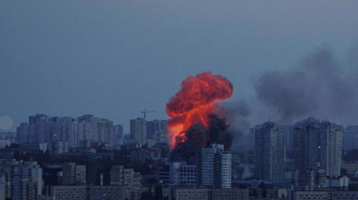 A Russian missile and drone attack across Ukraine kills 3 in the capital Kyiv