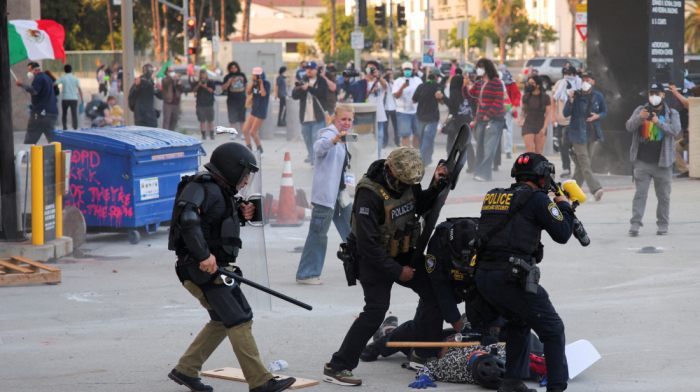 Chaos in LA: Protests erupt as immigration raids ignite downtown clashes