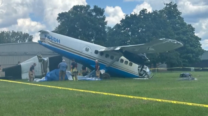 Skydiving plane crashes in Tennessee with 20 on board