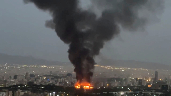 Iranian missiles seen over multiple Israeli cities as Iran-Israel conflict enters day 6