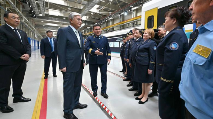 Stadler launches railcar production in Kazakhstan, presents first unit to President Tokayev