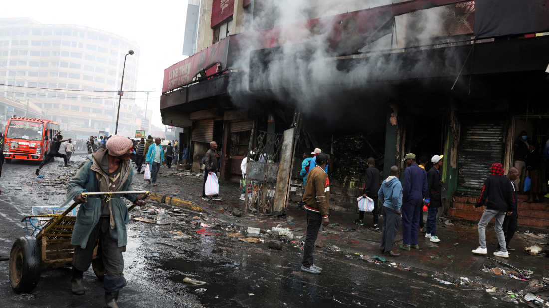 Kenya interior minister accuses protesters of coup attempt after deadly demonstrations