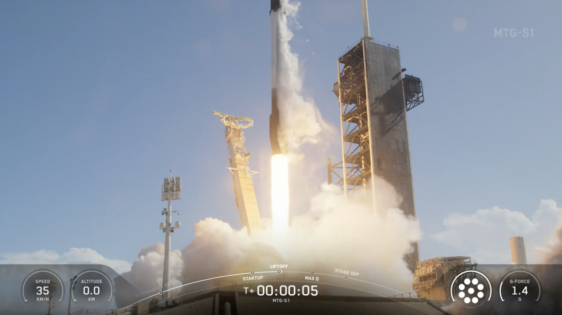 Europe launches next-generation weather satellite MTG-S1