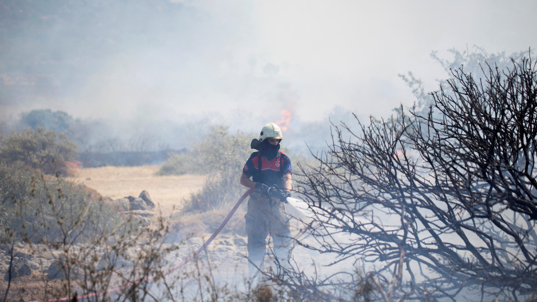Türkiye sends firefighting planes to Syria as wildfires spread on both sides of border