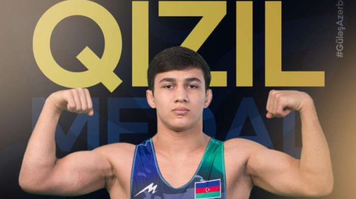 Azerbaijani wrestler wins gold at U-20 European Wrestling Championship