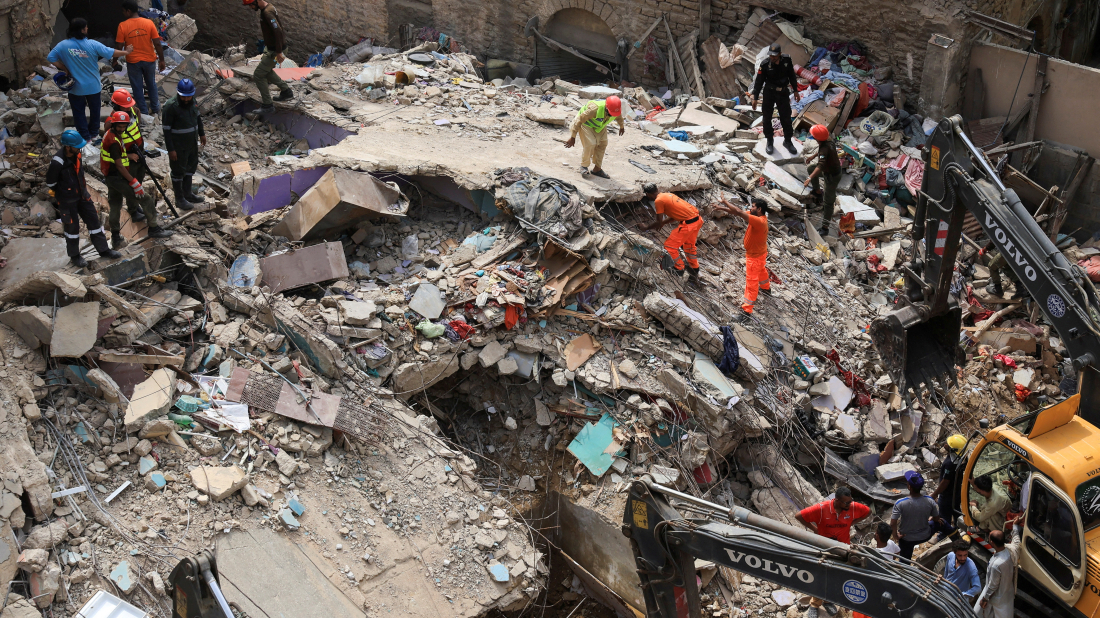 Death toll hits 27 in Karachi building collapse as rescue ends